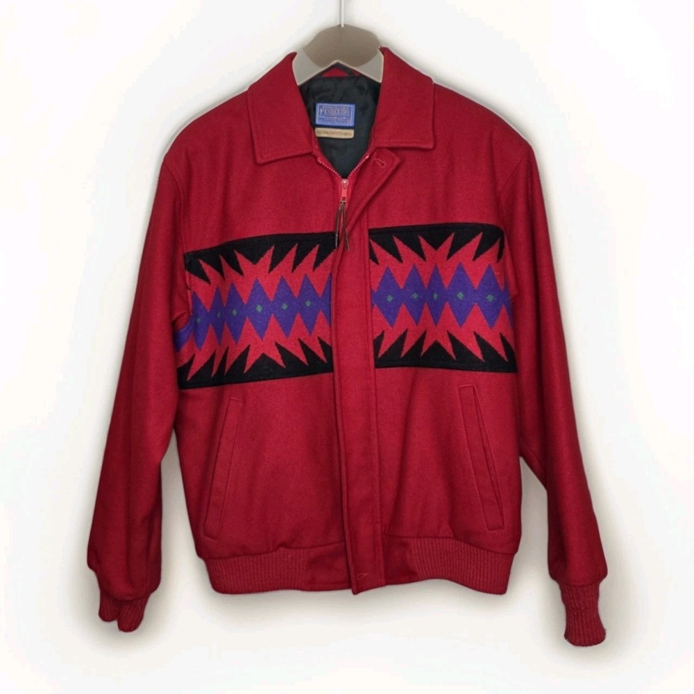 Vintage 90s Pendleton High Grade Western Wear Zip Up 3M Thinsulate Jacket Sz Med